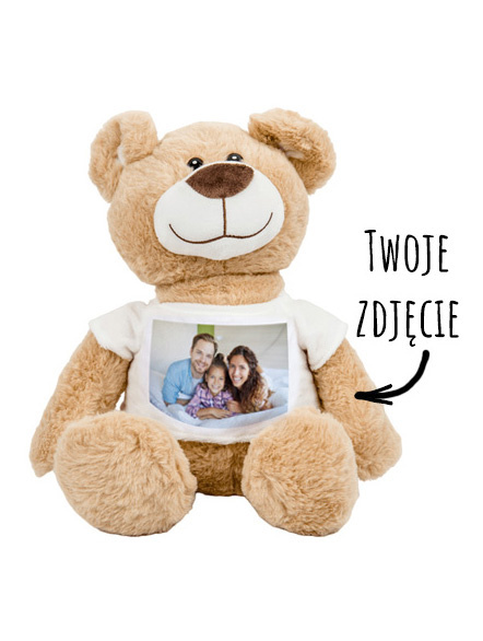 miś w koszulce foto personalizowany